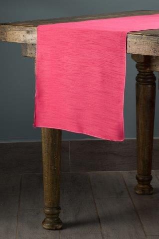 Shantung Watermelon table runner